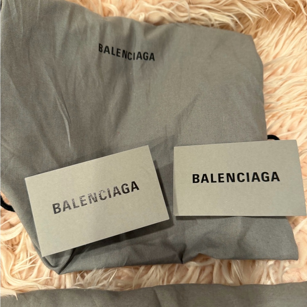 Balenciaga Logo Print Black Slide Sandals - Picture 4 of 6
